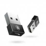 Baseus Exquisite USB Male To USB-C Female Adapter (CATJQ-A01)- адаптер от USB мъжко към USB-C женско за мобилни устройства с USB-C порт