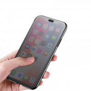 Baseus Touchable Case - силиконов (TPU) калъф, тип портфейл през който виждате информация от дисплея за iPhone XS, iPhone X (черен)