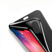Baseus Touchable Case - силиконов (TPU) калъф, тип портфейл през който виждате информация от дисплея за iPhone XS, iPhone X (черен) 2