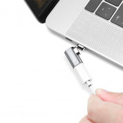 Baseus Mini Magnetic USB-C Charging Adapter 86W - USB-C към USB-C магнитен адаптер за MacBook и устройства с USB-C порт (тъмносив) 3