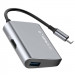 Baseus USB-C to HDMI + USB 3.0 Hub - USB-C хъб за свързване от USB-C към HDMI и USB 3.0 (тъмносив) 3