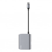 Baseus USB-C to HDMI + USB 3.0 Hub - USB-C хъб за свързване от USB-C към HDMI и USB 3.0 (тъмносив)