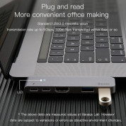 Baseus Thunderbolt C+ USB-C Hub (CAHUB-B0G) - мултифункционален хъб за свързване на допълнителна периферия за MacBook Pro (тъмносив) 6