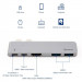 Baseus Thunderbolt C+ USB-C Hub (CAHUB-B0G) - мултифункционален хъб за свързване на допълнителна периферия за MacBook Pro (тъмносив) 5