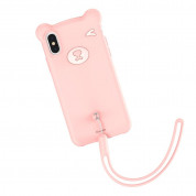 Baseus Bear Case for iPhone XS Max (pink)
