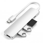 Satechi USB-C Multiport Adapter V2 - мултифункционален хъб за свързване на допълнителна периферия за компютри с USB-C (сребрист) 6