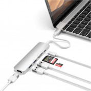 Satechi USB-C Multiport Adapter V2 - мултифункционален хъб за свързване на допълнителна периферия за компютри с USB-C (сребрист) 9