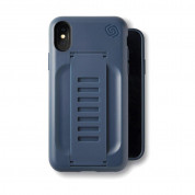 Grip2u BOOST Case - удароустойчив хибриден кейс за iPhone XS, iPhone X (син)