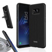 Evutec Aergo Ballistic Nylon - хибриден TPU калъф с магнитна поставка за Samsung Galaxy S8 Plus (черен)