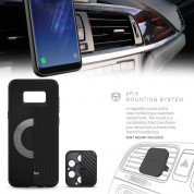 Evutec Aergo Ballistic Nylon - хибриден TPU калъф с магнитна поставка за Samsung Galaxy S8 Plus (черен) 2