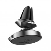 Baseus Small Ears Magnetic Car Air Vent Holder (SUER-A01) - магнитна поставка за радиатора на кола за смартфони (черен) 3