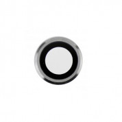 OEM Rear camera holder with lens - резервно стъкло и метален пръстен за лещата на задната камера за iPhone 6, iPhone 6S (сребрист)