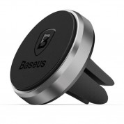 Baseus Magnetic Car Air Vent Holder (SUGENT-MO01) - магнитна поставка за радиатора на кола за смартфони (черен)