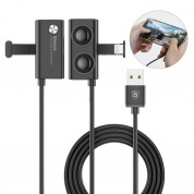 Baseus Suction Cup Lightning USB Cable - Lightning кабел за iPhone, iPad и iPod с Lightning (черен) 6