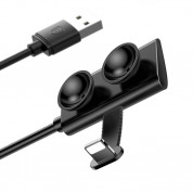 Baseus Suction Cup Lightning USB Cable - Lightning кабел за iPhone, iPad и iPod с Lightning (черен)