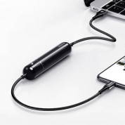 Baseus Energy Two-in-one Power Bank Lightning USB Cable - Lightning кабел с външна батерия 2500 mAh за iPhone, iPad и iPod с Lightning (черен) 5