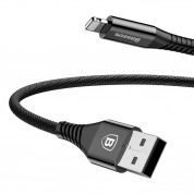 Baseus Energy Two-in-one Power Bank Lightning USB Cable - Lightning кабел с външна батерия 2500 mAh за iPhone, iPad и iPod с Lightning (черен) 1