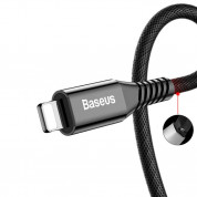 Baseus Energy Two-in-one Power Bank Lightning USB Cable - Lightning кабел с външна батерия 2500 mAh за iPhone, iPad и iPod с Lightning (черен) 4