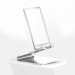 Baseus Suspension Glass Desktop Bracket - елегантна поставка за бюро и гладки повърхности за смартфони и таблети (сребрист) 3