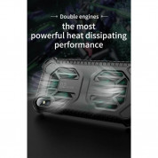 Baseus Cold Front Cooling Case - удароустойчив хибриден кейс за iPhone XS, iPhone X (черен) 2