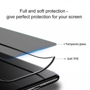 Baseus Privacy 3D Tempered Glass (SGAPIPHX-TG01) - калено стъклено защитно покритие с извити ръбове и определен ъгъл на виждане за целия дисплея на iPhone 11 Pro, iPhone XS, iPhone X (черен-прозрачен) 4