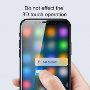 Baseus Privacy 3D Tempered Glass (SGAPIPHX-TG01) - калено стъклено защитно покритие с извити ръбове и определен ъгъл на виждане за целия дисплея на iPhone 11 Pro, iPhone XS, iPhone X (черен-прозрачен) 6