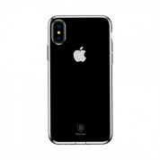 Baseus Simple Case - силиконов (TPU) калъф за iPhone XS (прозрачен)