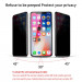 Baseus Privacy Tempered Glass - калено стъклено защитно покритие с определен ъгъл на виждане за дисплея на iPhone 11 Pro, iPhone XS, iPhone X 3