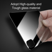 Baseus Back Glass Film - калено стъклено защитно покритие за задната част на iPhone X (черен) 2