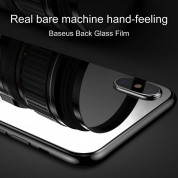 Baseus Back Glass Film - калено стъклено защитно покритие за задната част на iPhone X (бял) 1