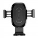 Baseus Heukji Wireless Charger Gravity Car Mount - поставка за таблото на кола с безжично зареждане за Qi съвместими смартфони (черен) 3