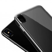 Baseus Simple Case - силиконов (TPU) калъф за iPhone X (черен) 2