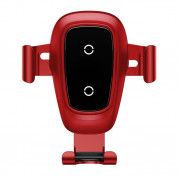 Baseus Metal Wireless Charger Gravity Car Mount (WXYL-B09) (red) 1