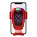 Baseus Metal Wireless Charger Gravity Car Mount (WXYL-B09) - поставка за радиатора на кола с безжично зареждане за Qi съвместими смартфони (червен) 6