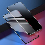 Baseus Curved Full Screen Tempered Glass (SGAPIPH65-PE01) - калено стъклено защитно покритие за целия дисплей на iPhone 11 Pro Max, iPhone XS Max (прозрачен-черен)  2