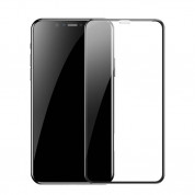 Baseus Curved Full Screen Tempered Glass (SGAPIPH65-PE01) - калено стъклено защитно покритие за целия дисплей на iPhone 11 Pro Max, iPhone XS Max (прозрачен-черен) 