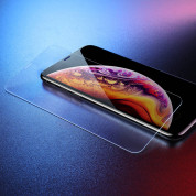 Baseus Tempered Glass Film (0.33mm) - калено стъклено защитно покритие за дисплея на iPhone 11 Pro Max, iPhone XS Max (прозрачен) 5