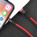 Baseus Cafule USB Lightning Cable (CALKLF-A09) - Lightning USB кабел за Apple устройства с Lightning порт (50 см) (червен) 3