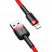 Baseus Cafule USB Lightning Cable (CALKLF-A09) - Lightning USB кабел за Apple устройства с Lightning порт (50 см) (червен) 6