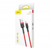 Baseus Cafule USB Lightning Cable (CALKLF-A09) - Lightning USB кабел за Apple устройства с Lightning порт (50 см) (червен) 7