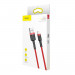 Baseus Cafule USB Lightning Cable (CALKLF-A09) - Lightning USB кабел за Apple устройства с Lightning порт (50 см) (червен) 8