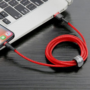 Baseus Cafule USB Lightning Cable (CALKLF-A09) - Lightning USB кабел за Apple устройства с Lightning порт (50 см) (червен) 4