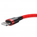 Baseus Cafule USB Lightning Cable (CALKLF-A09) - Lightning USB кабел за Apple устройства с Lightning порт (50 см) (червен) 4