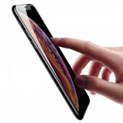Baseus Full Screen Tempered Glass (SGAPIPH65-KC01) - калено стъклено защитно покритие за целия дисплей на iPhone 11 Pro Max, iPhone XS Max (прозрачен-черен)  5