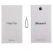Apple Manual & SIM Removal tool - стикери, упътване и метална скоба за сим картата за iPhone 4 1