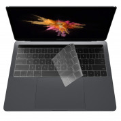 ZKY Keyboard Cover - силиконов протектор за клавиатурата на MacBook Pro 13 и 15 with Touch Bar (2016-2019) (прозрачен-мат) (bulk)