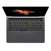 ZKY Keyboard Cover - силиконов протектор за клавиатурата на MacBook Pro 13 и 15 with Touch Bar (2016-2019) (прозрачен-мат) (bulk) 2