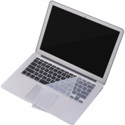 ZKY Keyboard Cover - силиконов протектор за клавиатурата на MacBook Pro 13 и 15 with Touch Bar (2016-2019) (прозрачен-мат) (bulk) 4