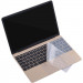 ZKY Keyboard Cover - силиконов протектор за клавиатурата на MacBook Pro 13 и 15 with Touch Bar (2016-2019) (прозрачен-мат) (bulk) 6