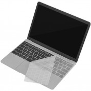 ZKY Keyboard Cover - силиконов протектор за клавиатурата на MacBook Pro 13 и 15 with Touch Bar (2016-2019) (прозрачен-мат) (bulk) 7